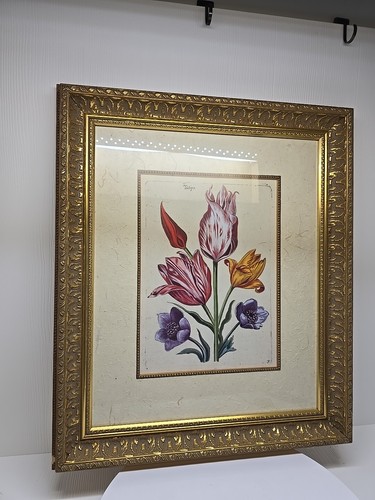 Vintage tulips print with - vintage,