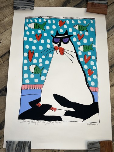 Martha wahlert signed cat art - martha,