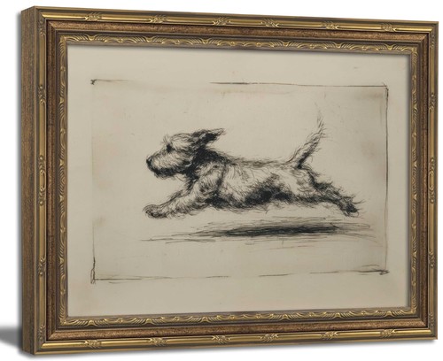 Vintage gold framed wall art - gold,