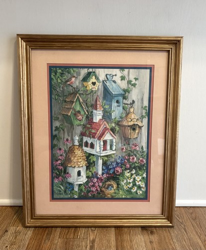 Vintage framed birdhouse - vintage,